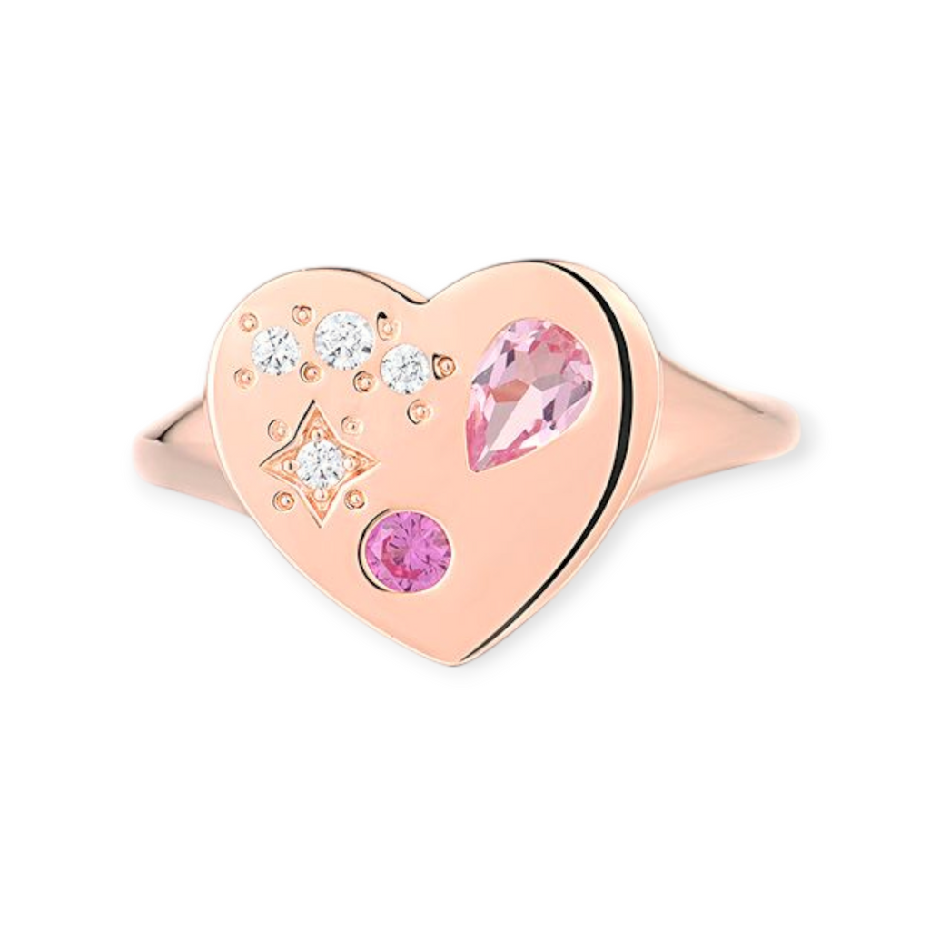 Ring 925 Silber rosévergoldet Gr. 52