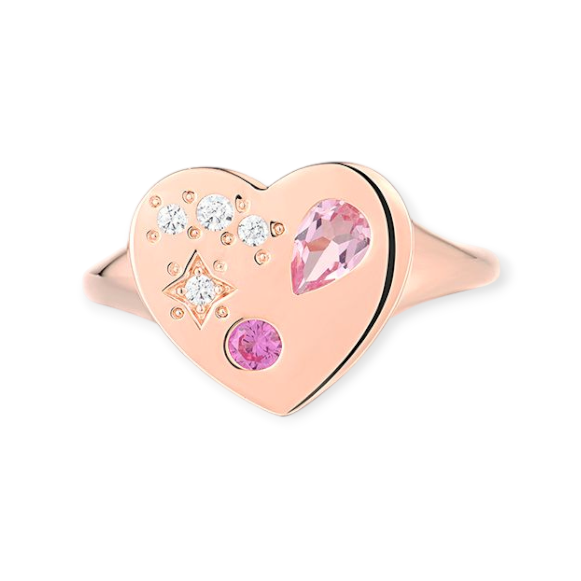 Ring 925 Silber rosévergoldet Gr. 52