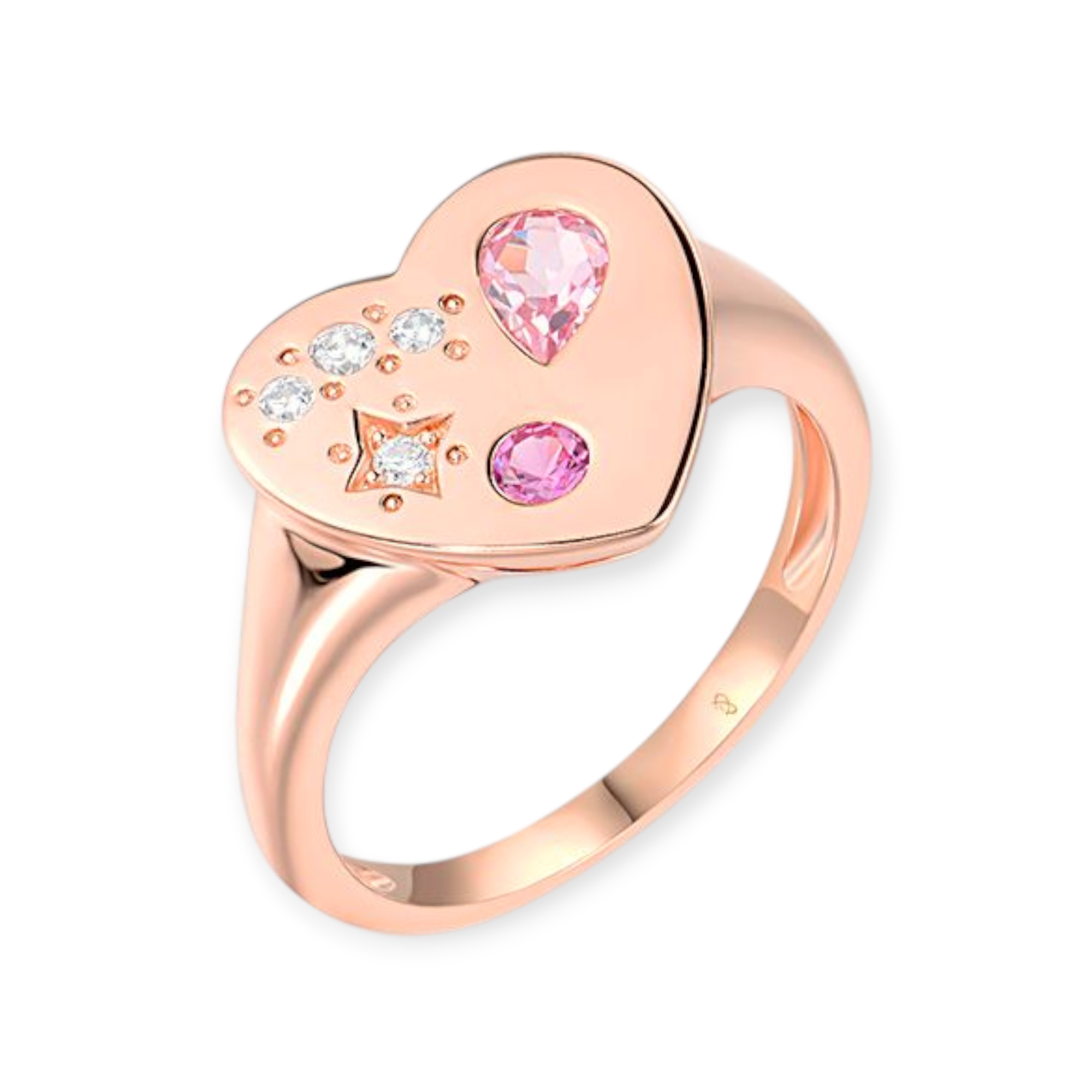 Ring 925 Silber rosévergoldet Gr. 52