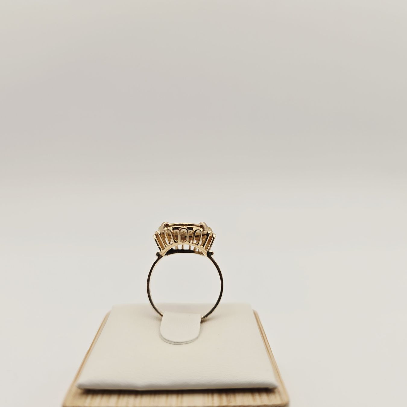 Gold Ring 585 Gold 14KT mit 2 Pesos 900 Gold Mexico Gr 51