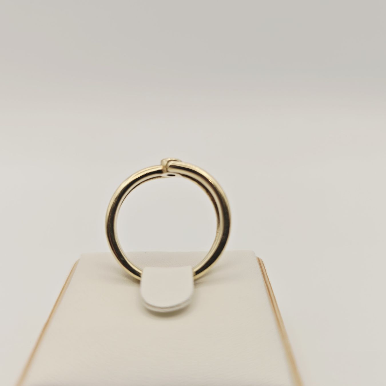 Gold Ring Brillant 14KT 585 Gold 0.05 ct Gr 55