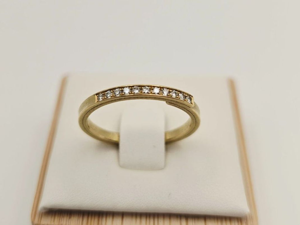 Gold Ring Brillanten 750 Gold 18 KT Gr 54
