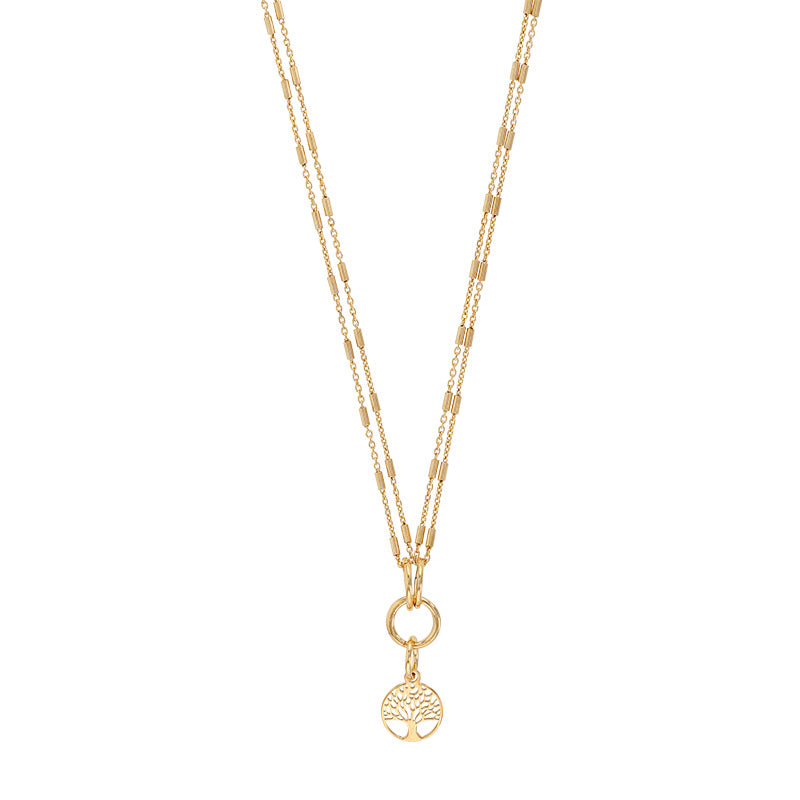 Collier Lebensbaum 925 Silber vergoldet