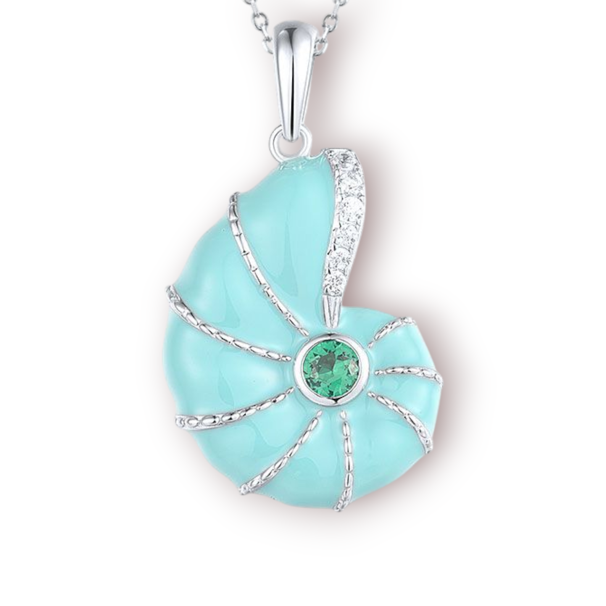 Charm Emaille Zirkonia 925 Silber