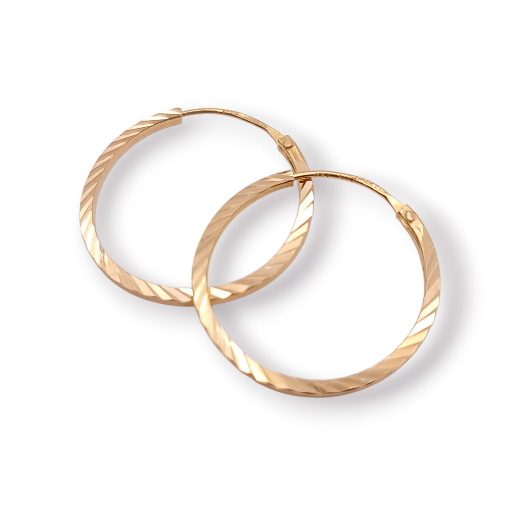Ohrringe Creolen diamantiert 750 18 KT Gold