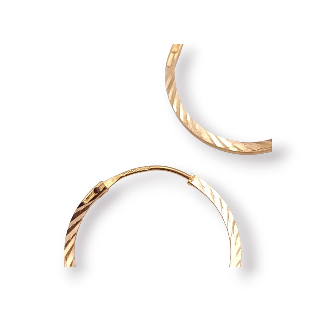 Ohrringe Creolen diamantiert 750 18 KT Gold
