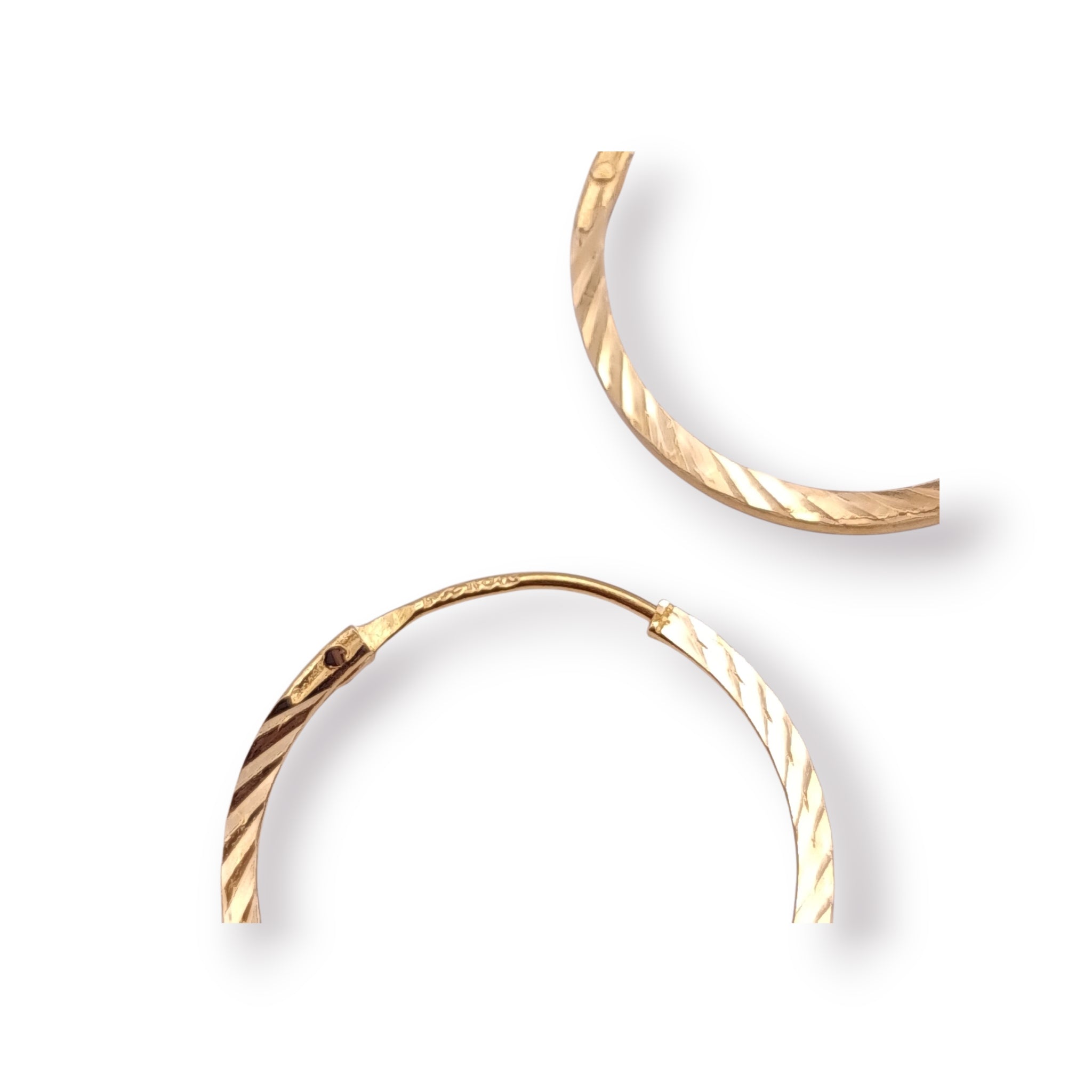 Ohrringe Creolen diamantiert 750 18 KT Gold