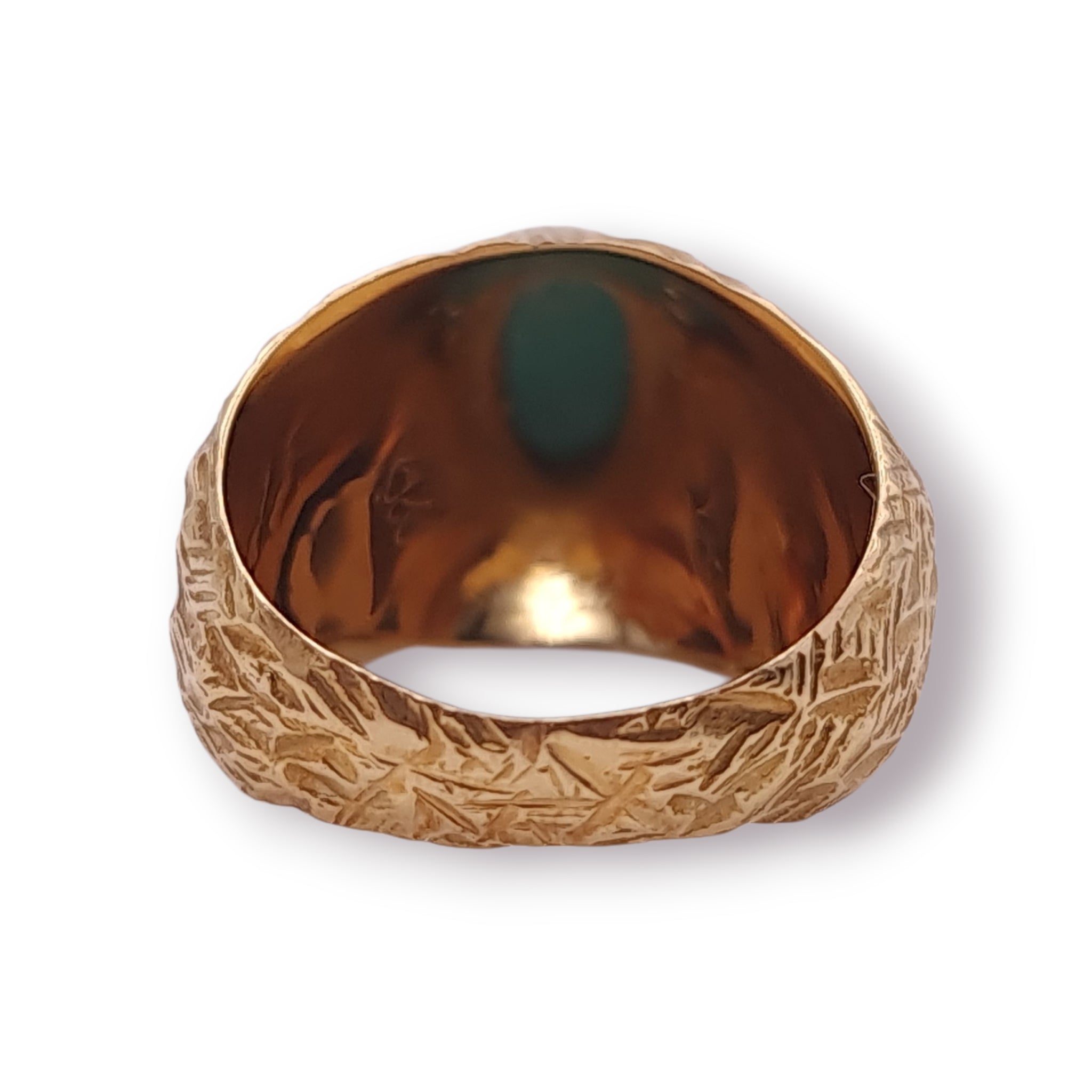 Ring Türkis 750 18 KT Gold Gr. 53